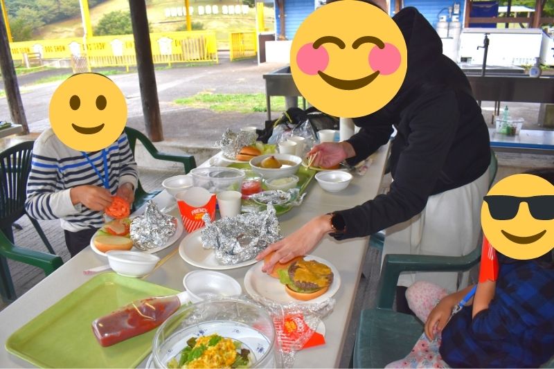 ハロウィンキャンプ夕食