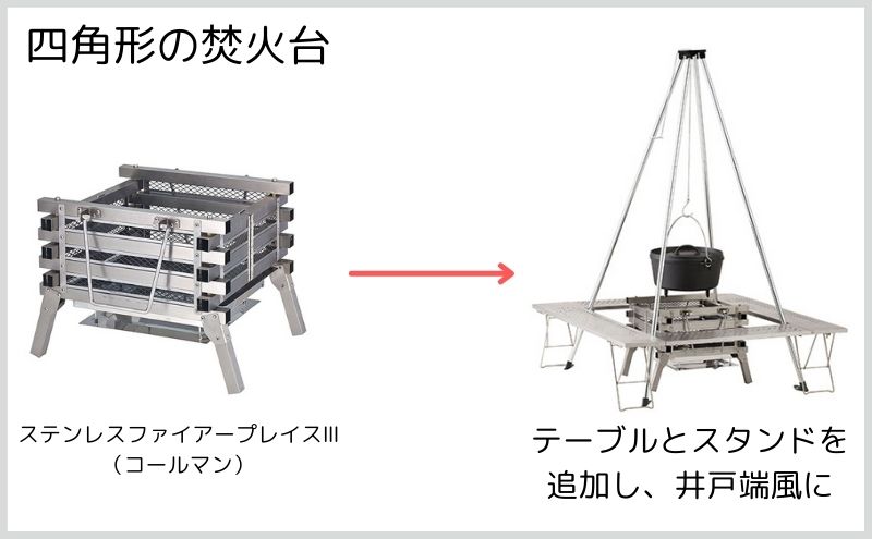 コールマン焚火台