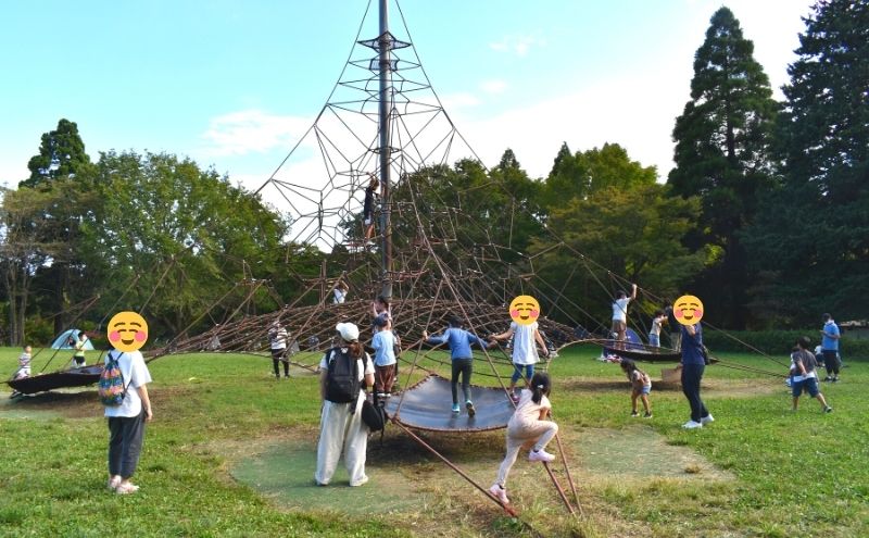 昭和の森公園ザイルロープ