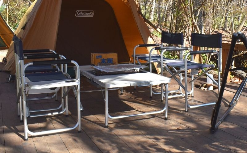 ぽんぽこの森キャンプ：常設テント