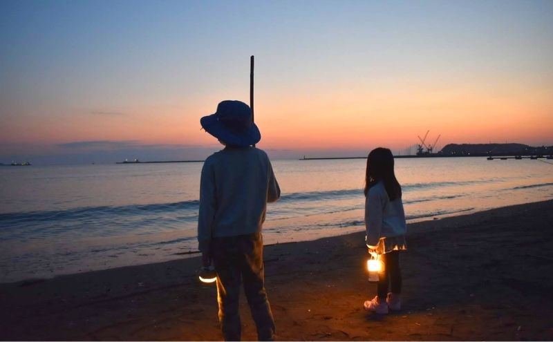 ブリーズファミリーキャンプ：夕日