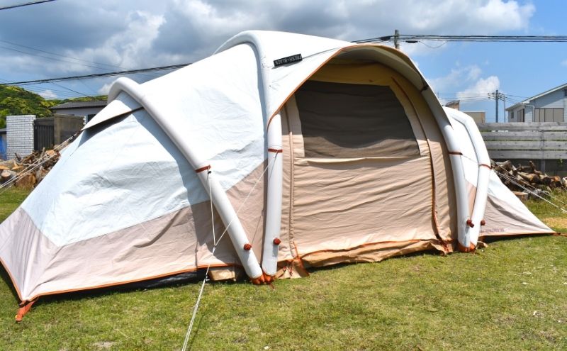 ブリーズファミリーキャンプ：テント完成