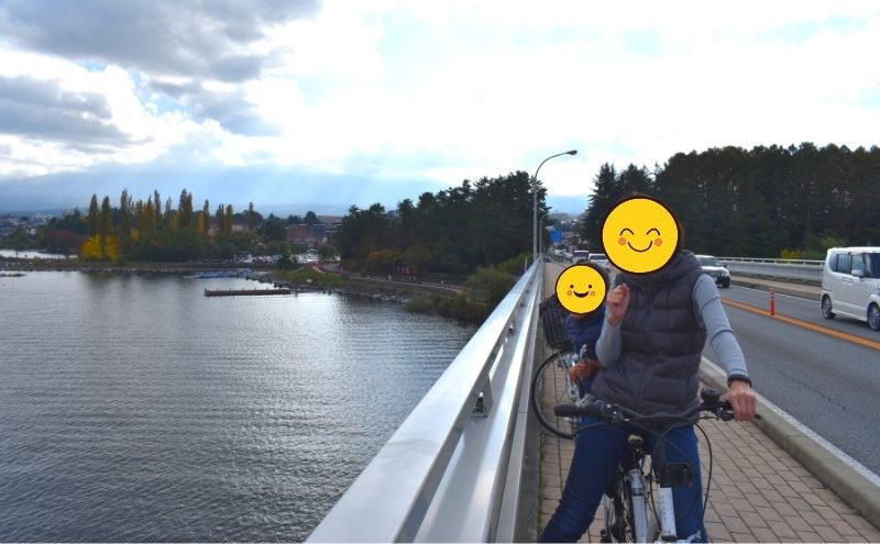 河口湖：サイクリング