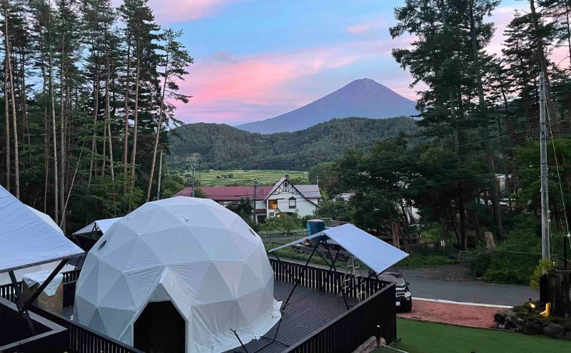 山梨県のグランピング：TOCORO. Mt.Fuji CAMP & GLAMPING＞富士山