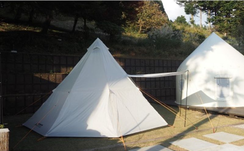 神奈川県グランピング：箒沢荘（ほうきざわそう）：テント