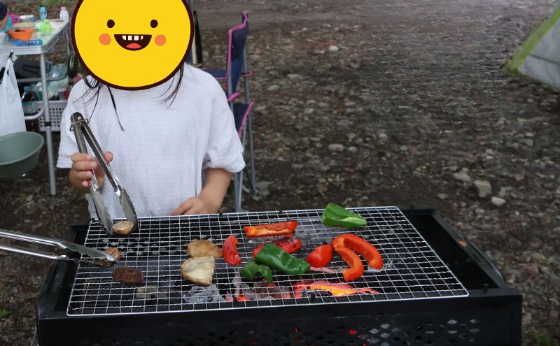 秩父定峰清流キャンプ：BBQ