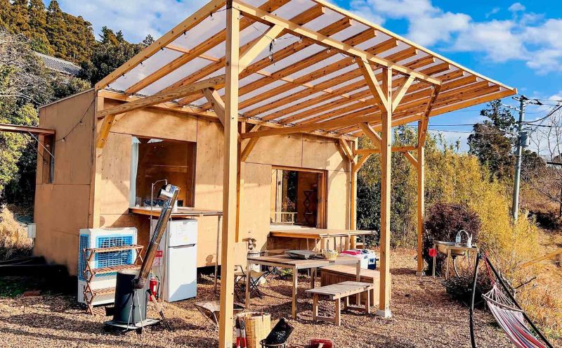 和心村ー古民家とグランピングと自然森山川海:木小屋住箱